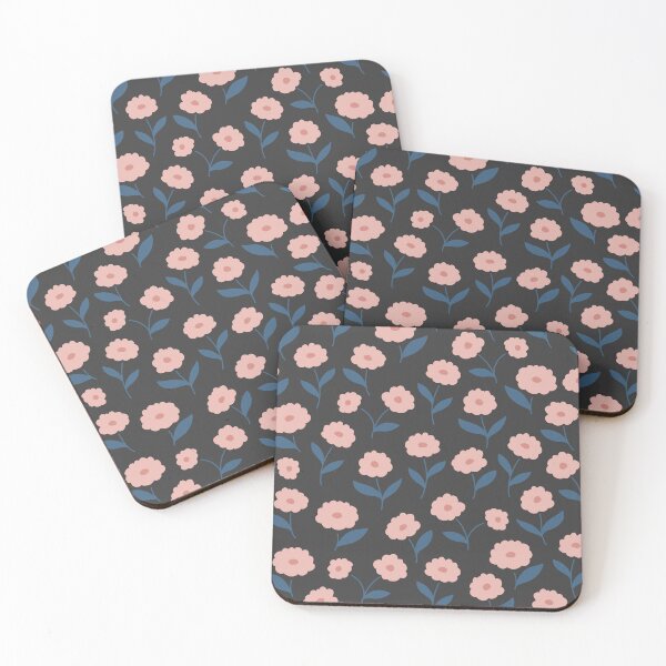 Item preview, Dark Pink fllowers Pattern designed and sold by The Pattern Loop.