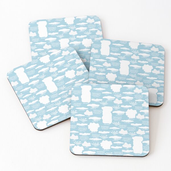Item preview, Cute Clouds Pattern on Blue Background designed and sold by kapotka.