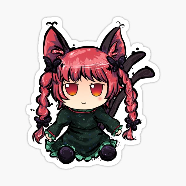 Rin Kaenbyou Fumo Touhou 175 Style Sticker For Sale By Lislisettedraws Redbubble 8878