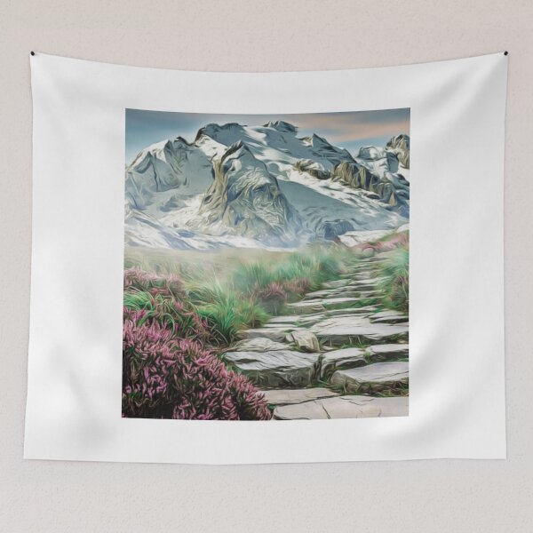 Item preview, nature, mountain, flowers, landscape designed and sold by placeit.