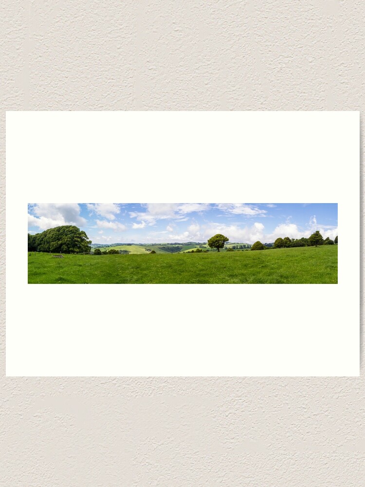 Alternate view of Green Fields Art Print