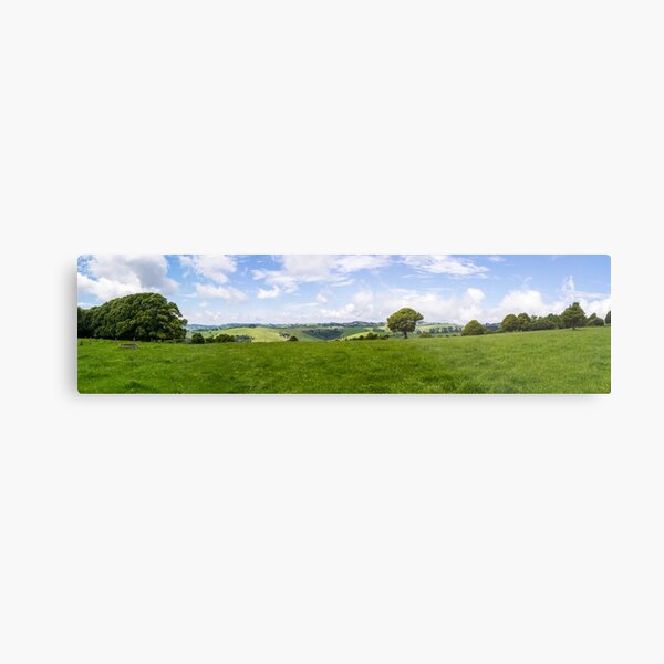 Green Fields Metal Print