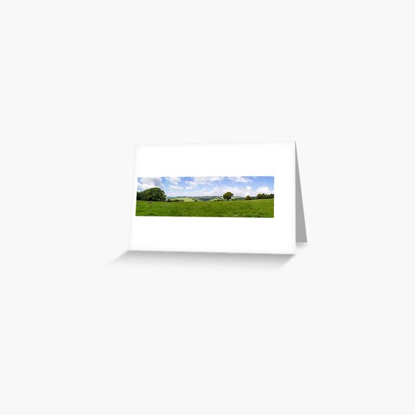 Green Fields Greeting Card