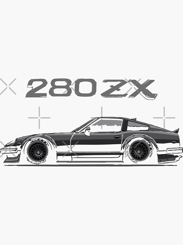 Retro Datsun 280zx JDM Japanese Tuner Drift Racing 