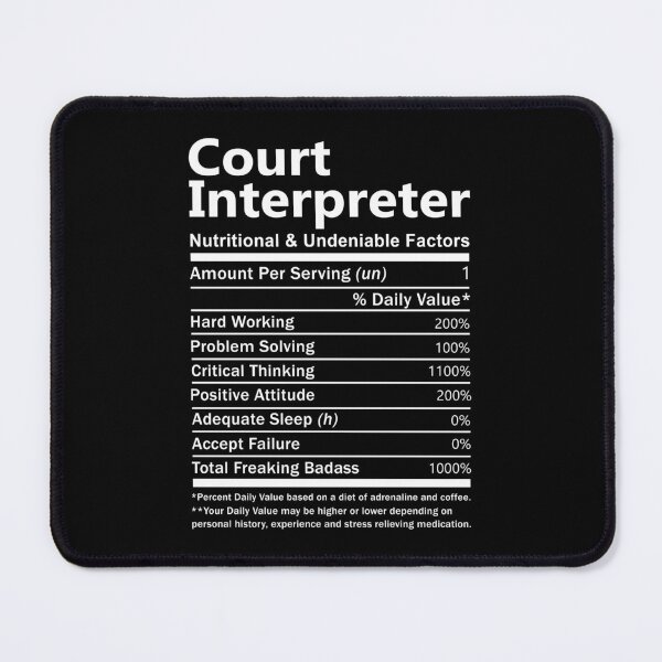 Item preview, Court Interpreter T Shirt - Nutritional And Undeniable Factors Gift Item Tee designed and sold by averiarnol.