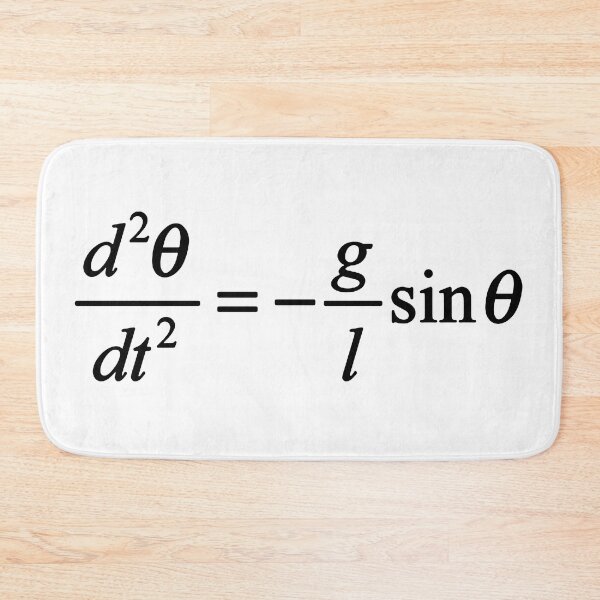 Item preview, simple pendelum differential equation physics basics designed and sold by NoetherSym.