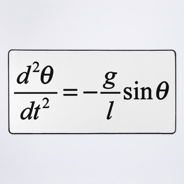 Item preview, simple pendelum differential equation physics basics designed and sold by NoetherSym.