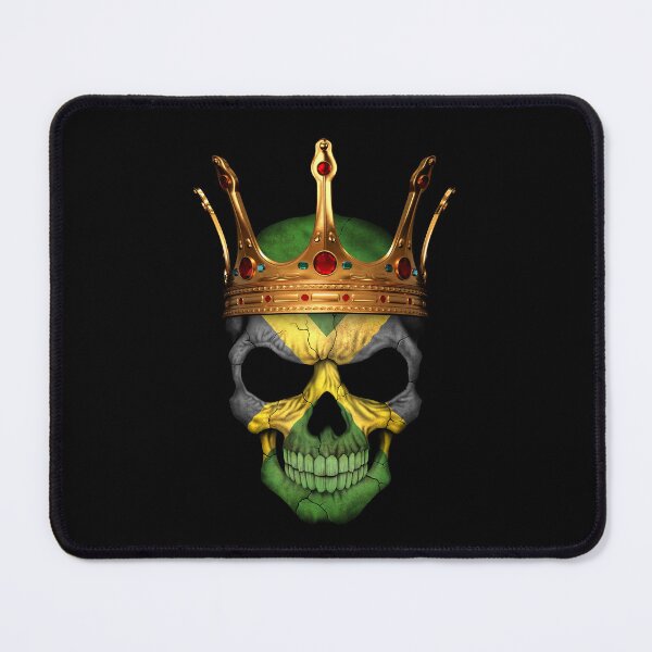 Item preview, Jamaican Flag Skull with Crown designed and sold by JeffBartels.