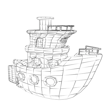 Artwork thumbnail, Stylized Boat by Razor3D