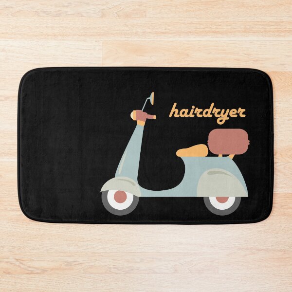 Item preview, Moped "hairdryer" in fun retro colors (Izzard reference) designed and sold by Ofeefee.