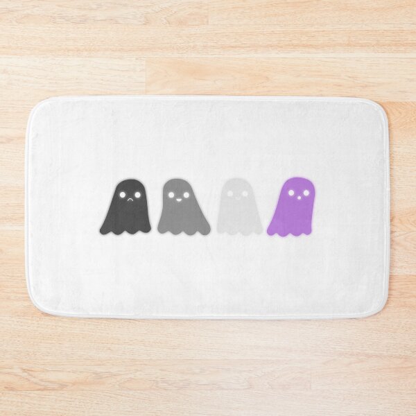 Item preview, asexual pride ghosts designed and sold by asexual-musings.