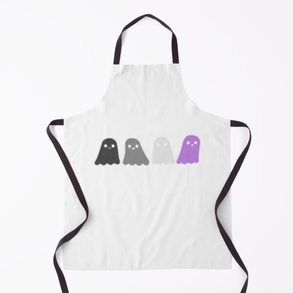 Item preview, asexual pride ghosts designed and sold by asexual-musings.