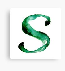 Alphabet S Canvas Print