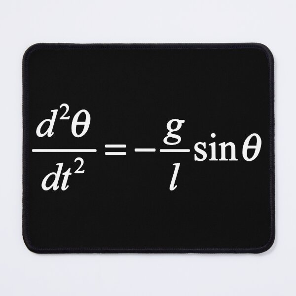 Item preview, simple pendelum differential equation physics basics dark version designed and sold by NoetherSym.