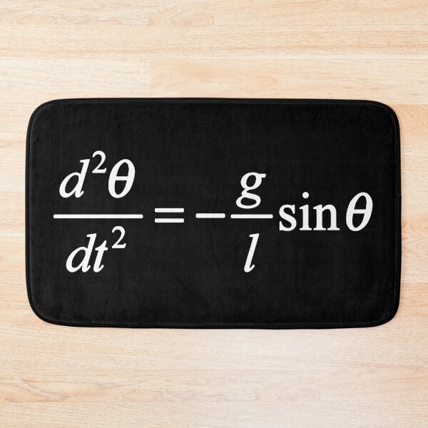 Item preview, simple pendelum differential equation physics basics dark version designed and sold by NoetherSym.
