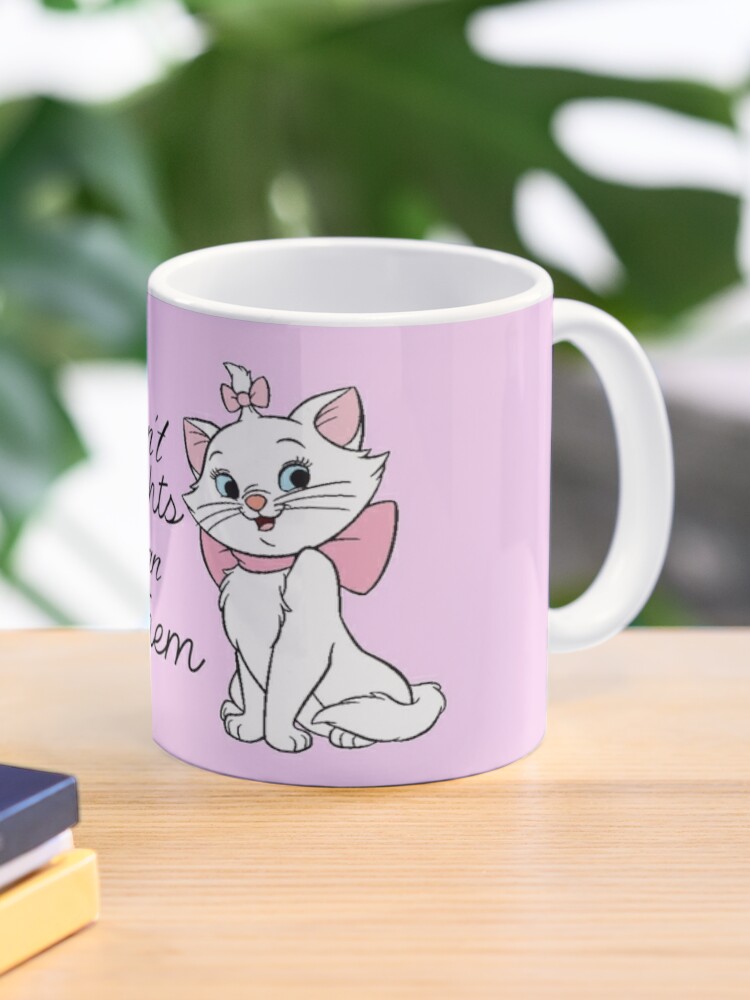 Silver Buffalo Disney The Aristocats Marie Cat In Paris Because I'm A Lady  White & Pink Ceramic Coffee Mug