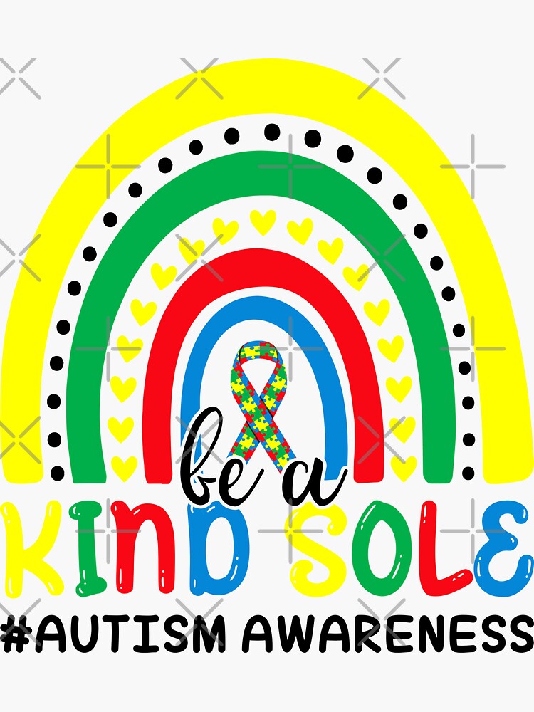 "Be A Kind Sole World Autism Awareness Day Gift, Puzzle Ribbon