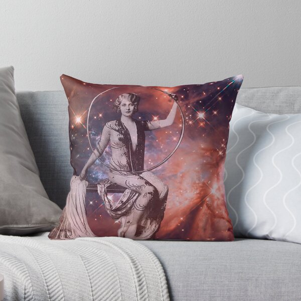 Jump Through Rings Throw Pillow