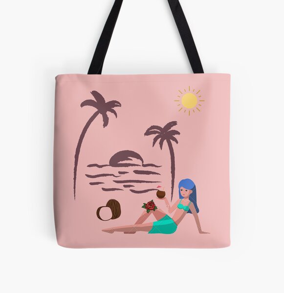  GGOOB Beach Tote Bag Aesthetic Coconut Girl Aesthetic