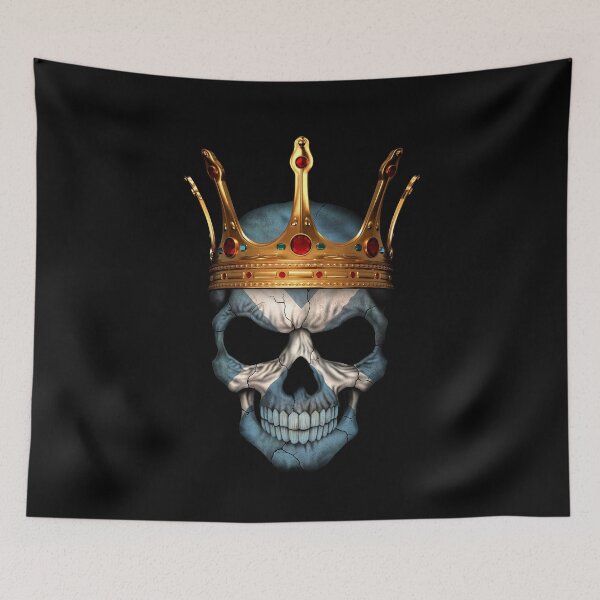 Item preview, Scottish Flag Skull with Crown designed and sold by JeffBartels.