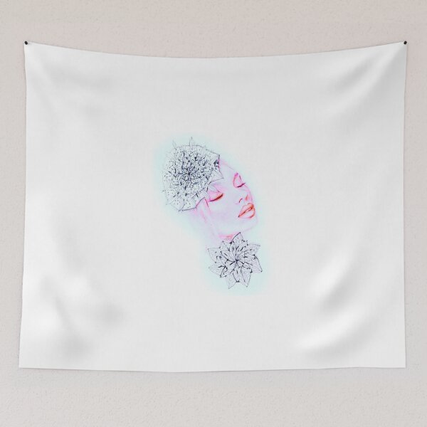 Item preview, pink blue fashion illustration designed and sold by Nazrin Nasimi.