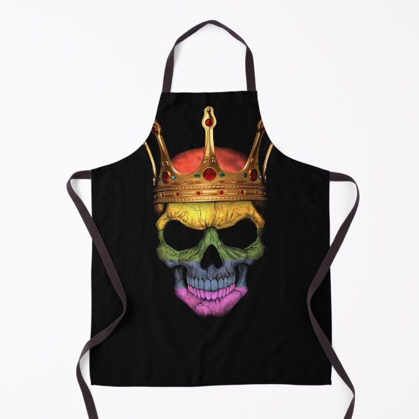 Item preview, Rainbow Flag Skull with Crown designed and sold by JeffBartels.