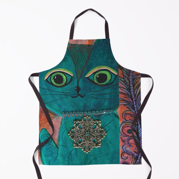 Item preview, BlueMax2 Cat Botanical Mixed Media designed and sold by Mary Egan.