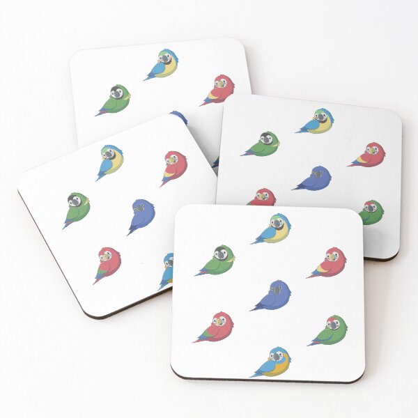 Item preview, Adorable fluffy macaw pattern designed and sold by AniBeanz.