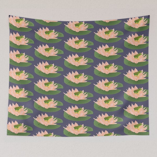 Item preview, Water Lily Frog -U- graphic piece designed and sold by B00RISH.