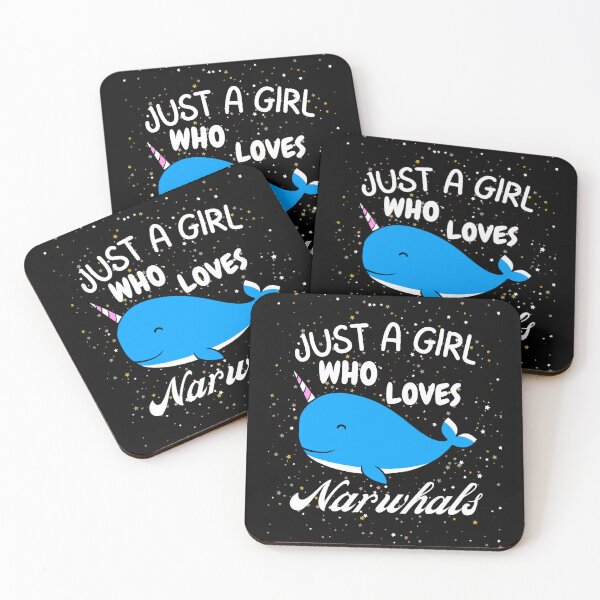 Item preview, Just A Girl Who Loves narwhals 2 designed and sold by Dailyanimal.
