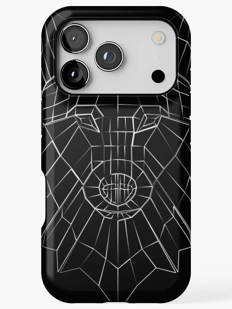Thumbnail 1 of 4, iPhone Case, Stylized Wolf designed and sold by Razor3D.