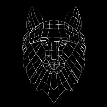 Artwork thumbnail, Stylized Wolf by Razor3D