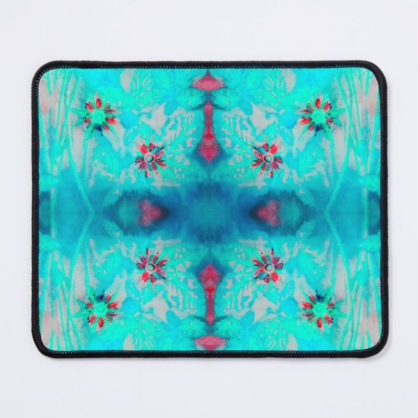 Item preview, Daisy in The Sky With Diamonds Cyan Red designed and sold by SpiritGifts.