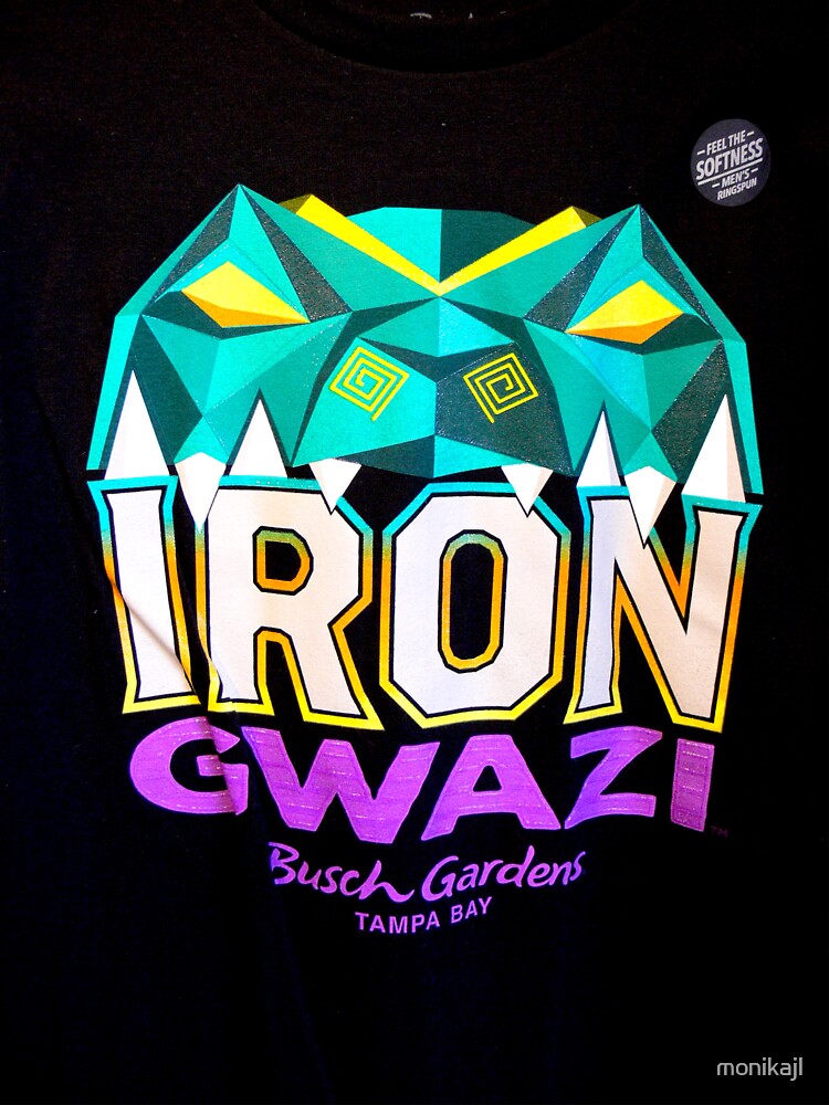 "Iron GWAZI Roller Coaster" Tshirt for Sale by monikajl Redbubble