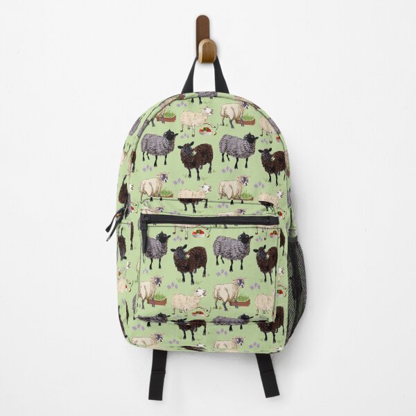 Item preview, Sheep pattern in green designed and sold by EskTuulispaa.