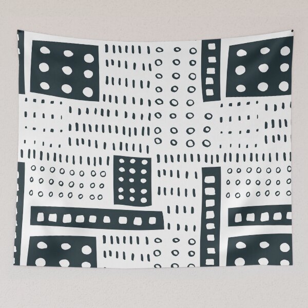 Item preview, Dots & Dashes - Black and White designed and sold by PeachyLitchi.