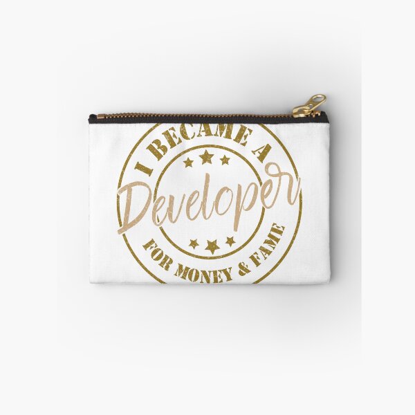 Item preview, I Became A Developer For Money And Fame - Funny Developer Quote Gift Idea For Men and Womens designed and sold by Mmmm3344.