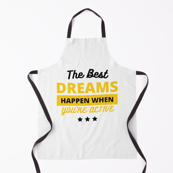 Item preview, The Best Dream Happen When You Are Active - with black and yellow colors designed and sold by sama-stylish.