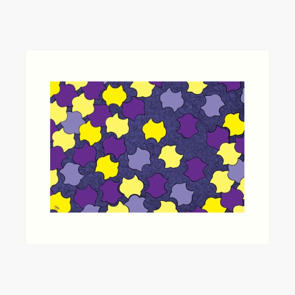 Crowd Night Rush Art Print