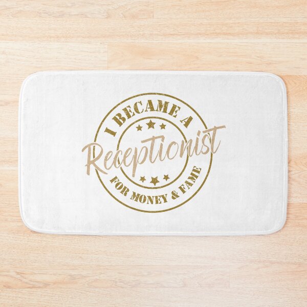 Item preview, I Became A Receptionist For Money And Fame - Funny Receptionist Quote Gift Idea For Men and Womens designed and sold by Mmmm3344.