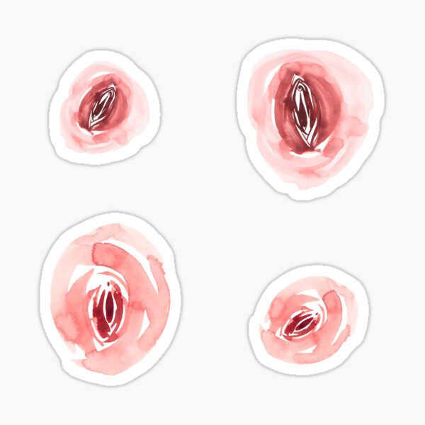 Item preview, Rosy – Playful watercolor pattern in soft red tones designed and sold by Laura Hartleif.