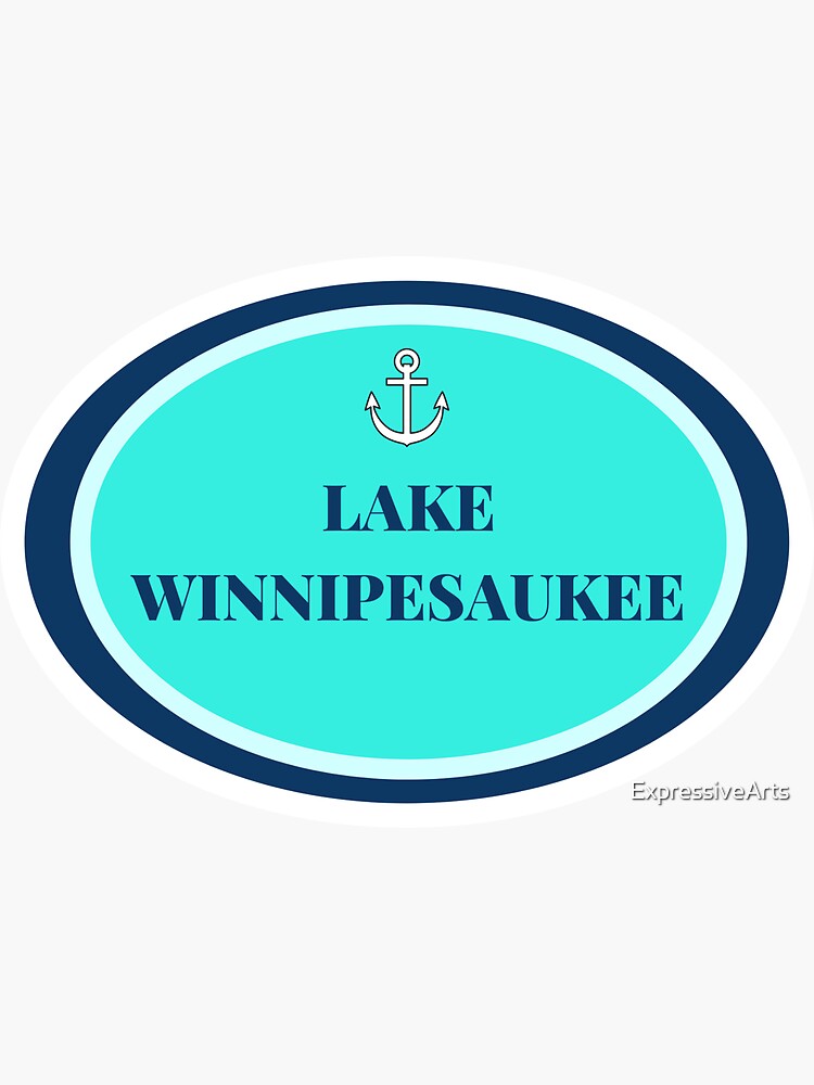 Lake Winnipesaukee Sticker By Expressivearts Redbubble