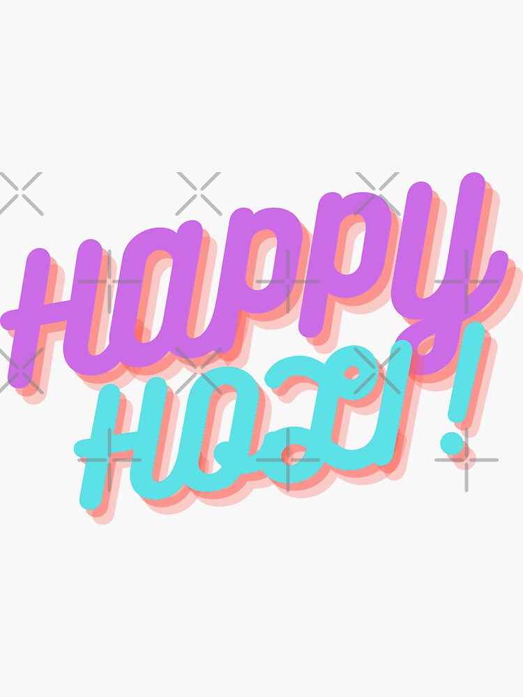 holi word art