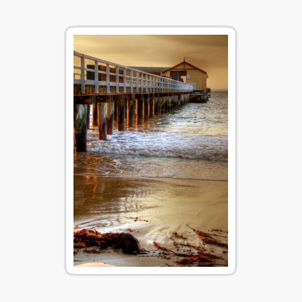 Item preview, Light on the Pylons, Queenscliff, Victoria designed and sold by ChristineJayne.
