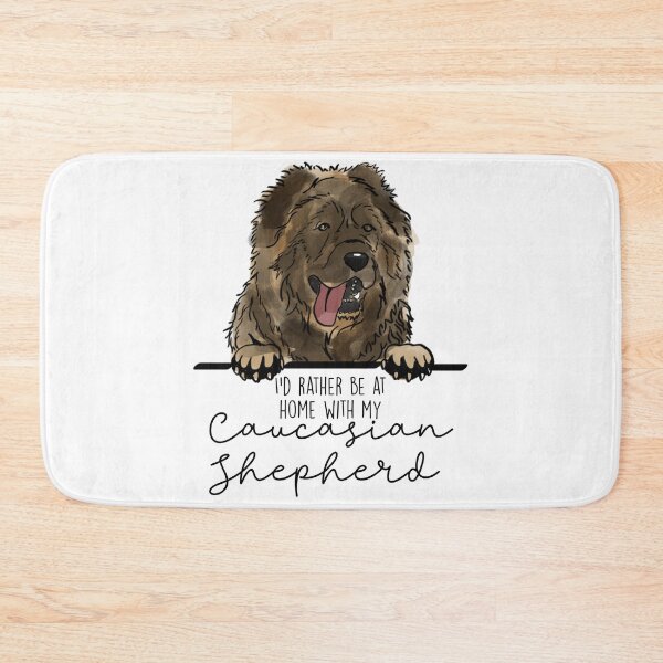 Item preview, I’d rather be at home with my Caucasian shepherd designed and sold by Little Fuzz Shop.