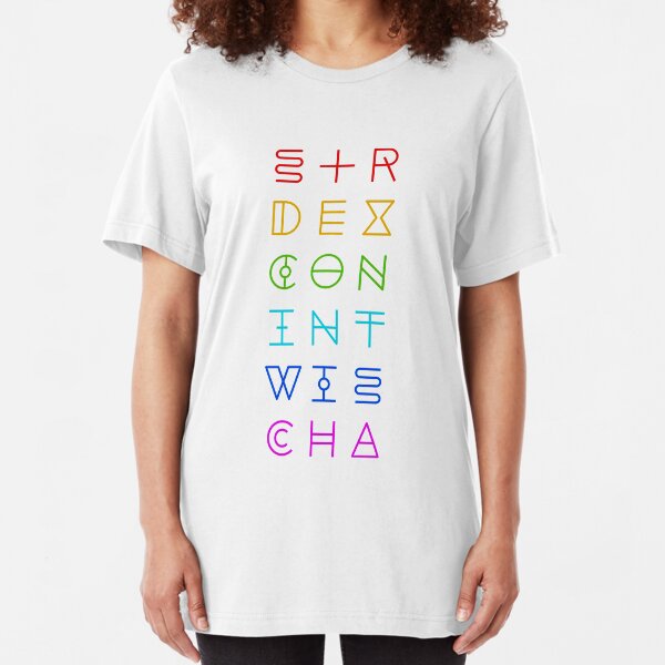Ability - Dungeons & Dragons Line Art Series Slim Fit T-Shirt