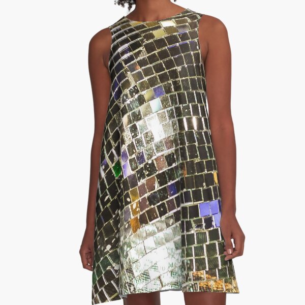 Disco Silver Ball A-Line Dress