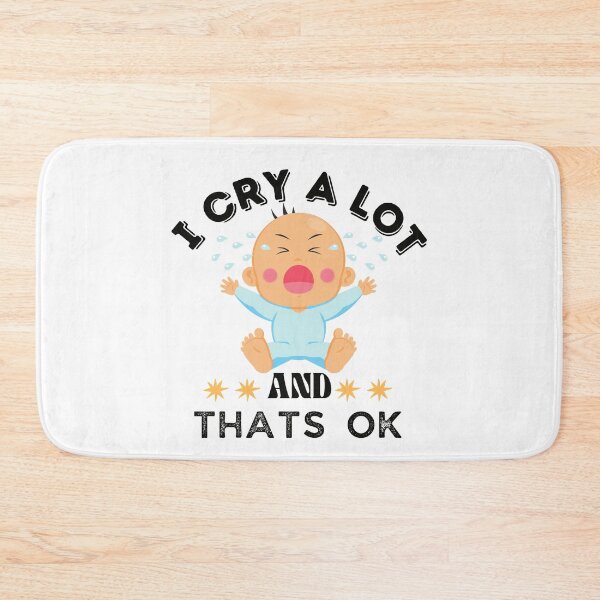 Item preview, i cry a lot and thats ok - with baby and black and yellow colors designed and sold by sama-stylish.