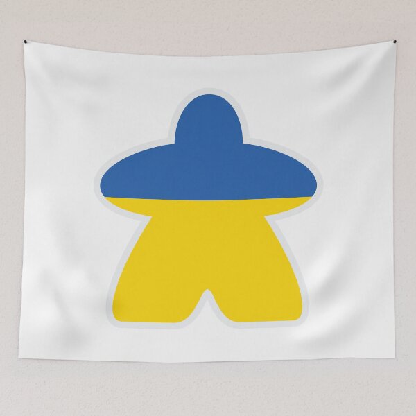 Artikelvorschau, Ukraine Meeple entworfen und verkauft von brainthought.
