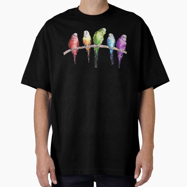 Item preview, Rainbow budgie birds designed and sold by Bridget Davidson.